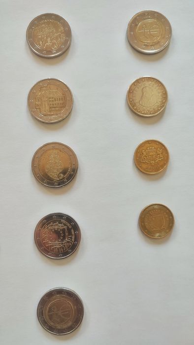 Diversas Moedas de Euro