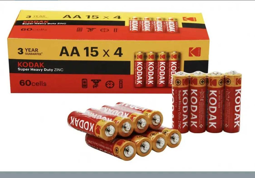 Батарейка Kodak R06 AA (пальчик) 60шт/уп