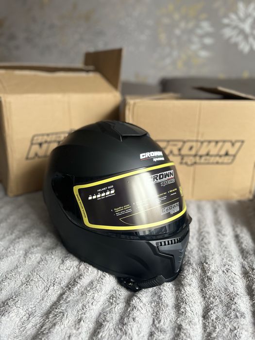 Мотоциклетний шолом(Мотошолом)Crown Racing (новий)