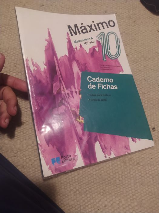 Máximo matemática A caderno de fichas e exames 10° ano - oferta dos portes de envio