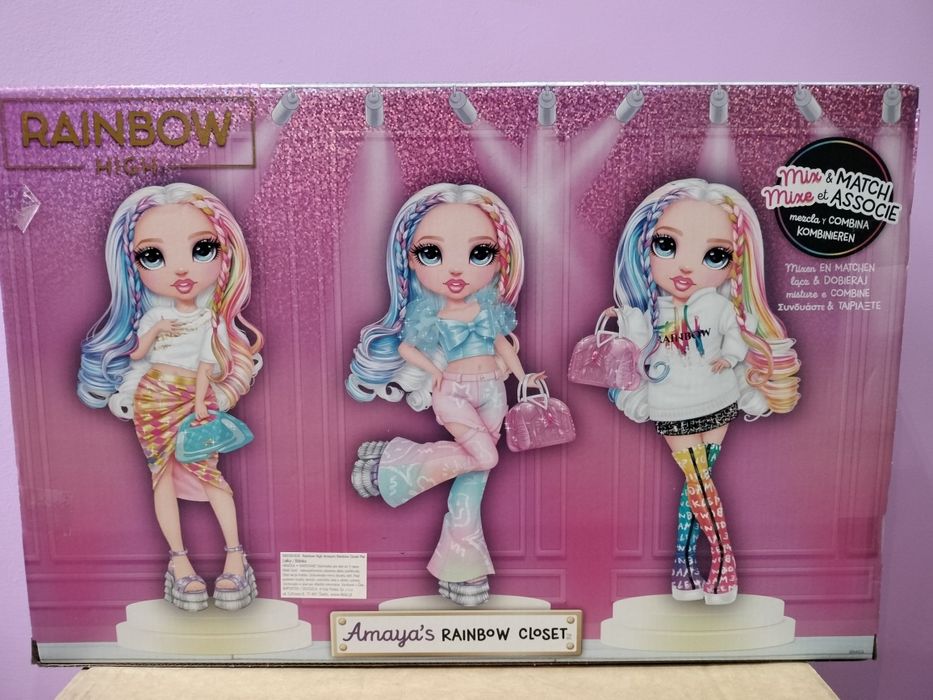 Rainbow High Amaya z tęczową szafą Amayas Rainbow Closet