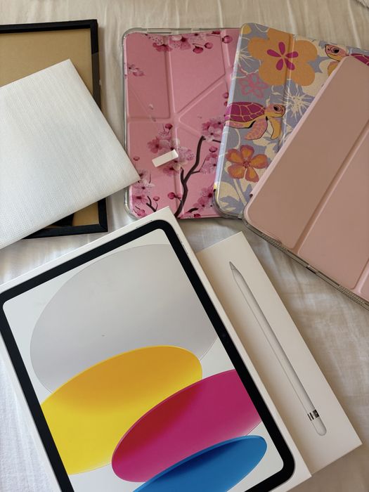 Ipad 10 generacji + apple pencil + case + szybka