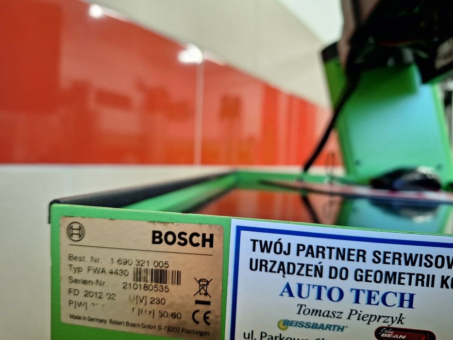 Bosch fwa 4430 baza poj 23r. geometria kół zbieżność