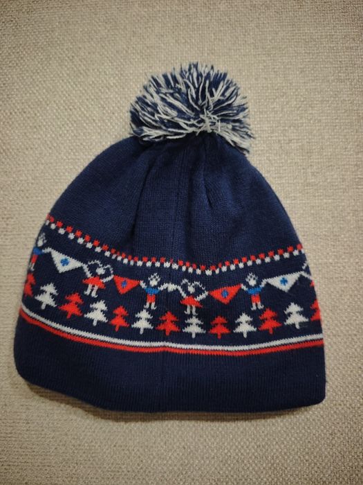 Zestaw zimowy WEDZE (Decathlon)  czapka z pomponem oraz skarpety narci