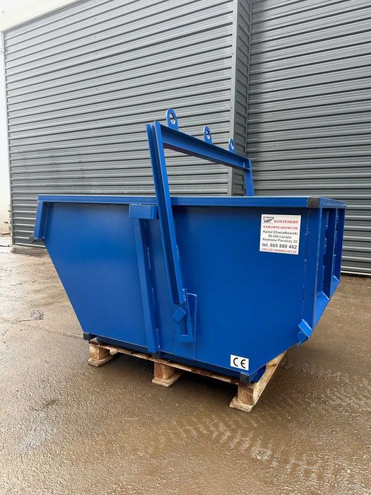 Kontener na dźwig, kontener samowyładowczy, mulda, pojemnik 1 m3.