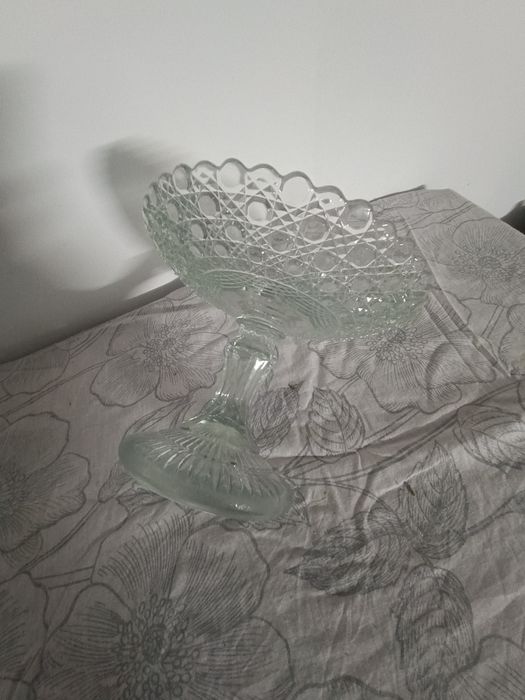 Patera na ciasto kryształ prl