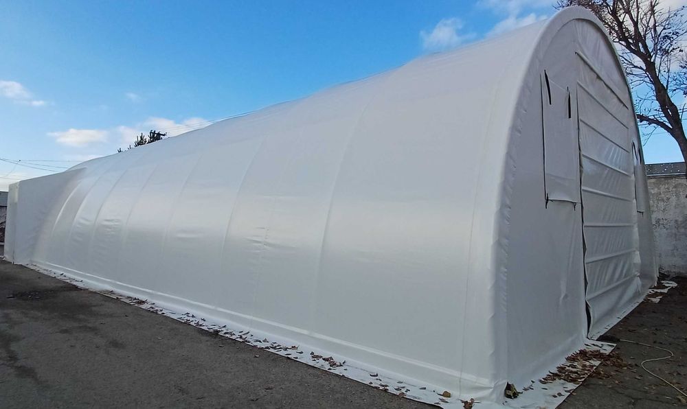 Тентовий ангар під склад / СТО/агробізнес від виробника — 2250 грн/м², монтаж 2 дні, гарантія 3 роки