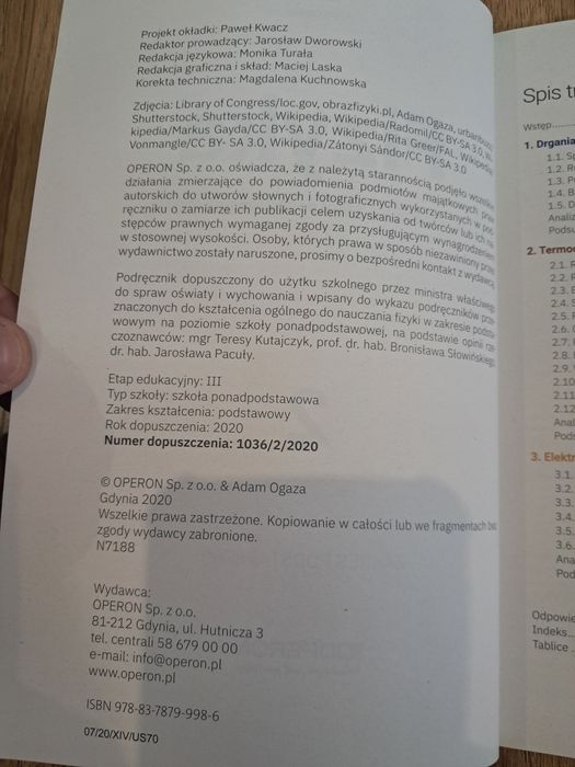 Fizyka 2 zakres podstawowy operon