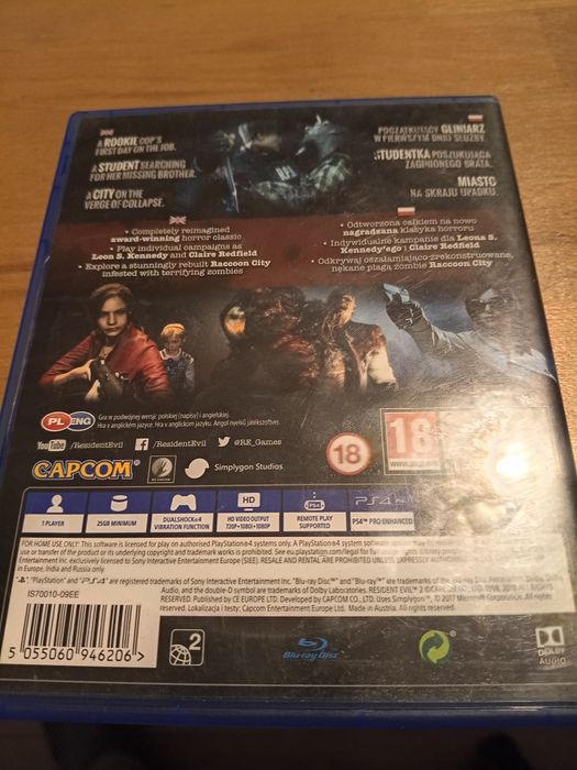 Resident Evil 2 PS4