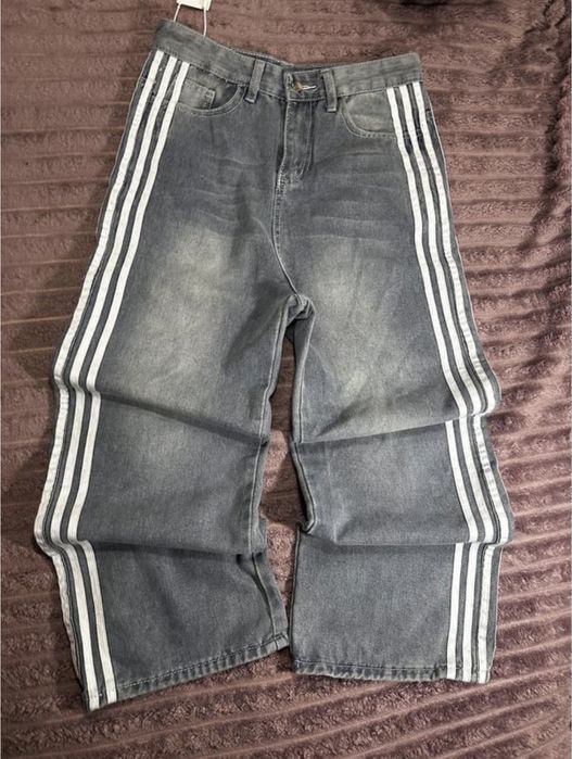 y2k джинси в полоску