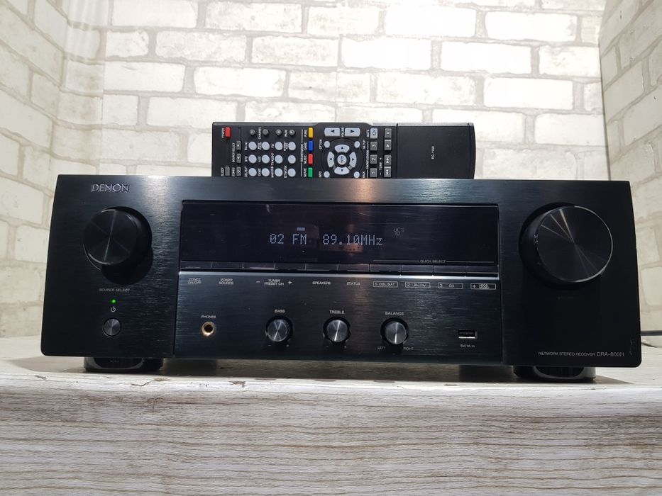 Стерео AV ресивер DENON DRA-800H+1.,  *2x80 Вт, HDMI, Wi-Fi, HEOS, Spo