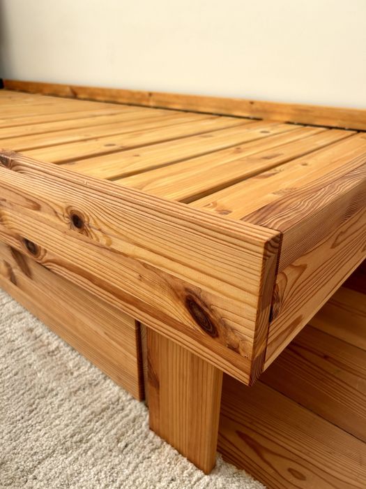 Full Set: Ikea GLAMBERGET Bed Frame + Custom Velvet Mattress Set - Adjustable 80x200cm to 160x200cm. Estrutura de cama + Conjunto de colchão