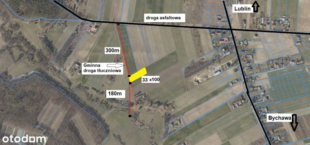 Działka budowlana 3300m2. piękna okolica i widoki.