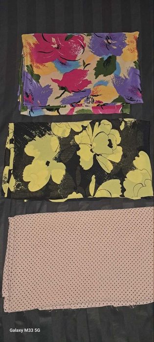 Натуральний шовковий крепдешин (вінтаж), ідеальний стан