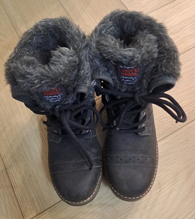 Skórzane zimowe buty LASOCKI YOUNG 33