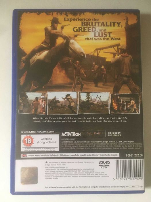 PS2 - Gun (Como Novo)