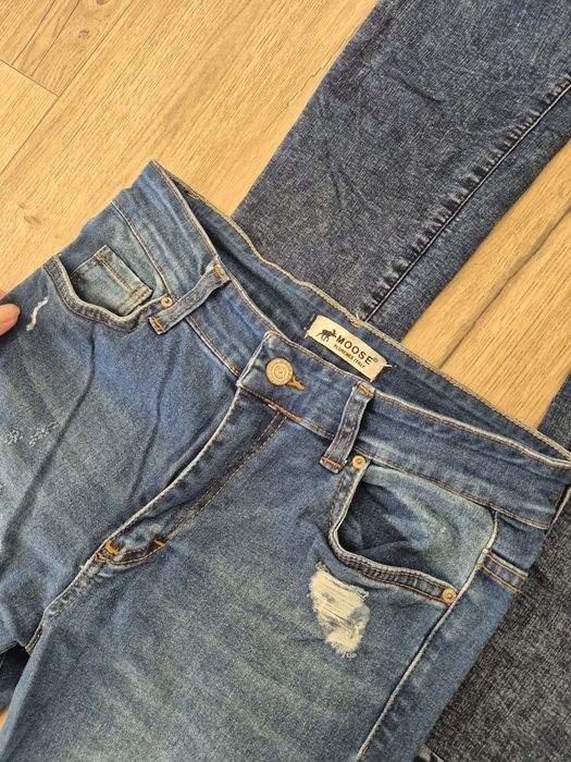 Paczka jeansy spodnie zara bershka stradivarius levis