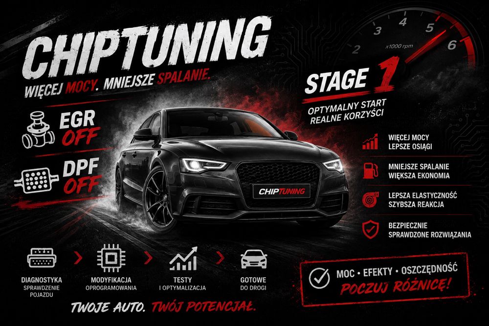 Chiptuning podnoszenie mocy wyłączanie egr dpf