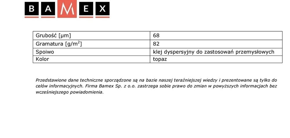 Włóknina szklana typu E-Glass z folią aluminiową 20/3300 g/m2