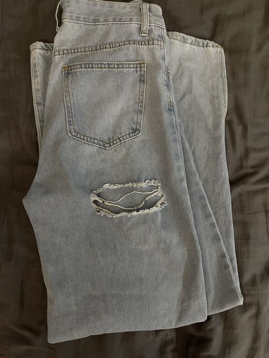 джинсы светло-голубые