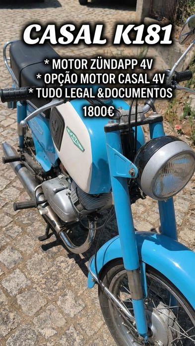 Casal K181 | Motor Zündapp 4 (Opção Casal 4) | Legalizada