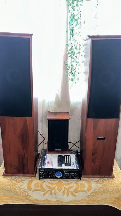 MP3 усилитель звука акустическая система комплект 4 колонки