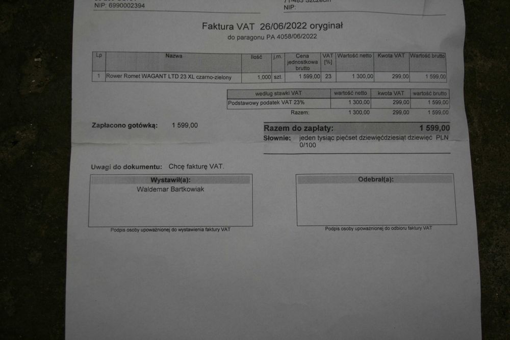 Romet Wagant Rower trekkingowy miejski XL