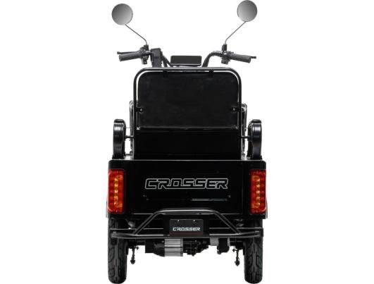 Електротрайк 3-місний Crosser TR-5 (1000W 72V 24AH) - Чорний