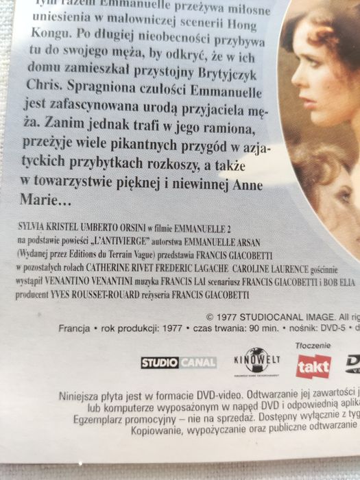 EMMANUELLE - film DVD/S. Kristel/ U. Orsini/ nowy/ lektor