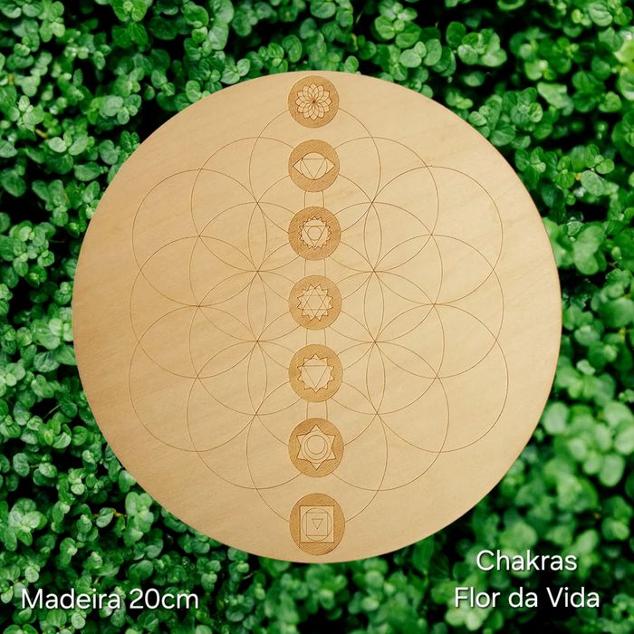 Mandalas Geometria Sagrada madeira 20cm