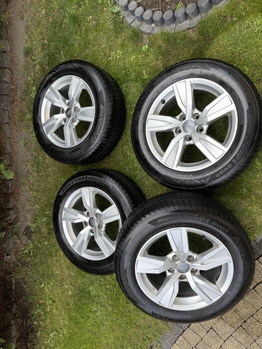 Oryginalne felgi alu 16 wraz z oponami  zimowymi Hankook  205/60 2018r