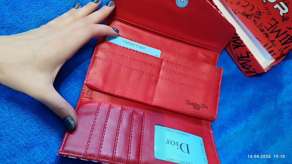 Dior portfel damski