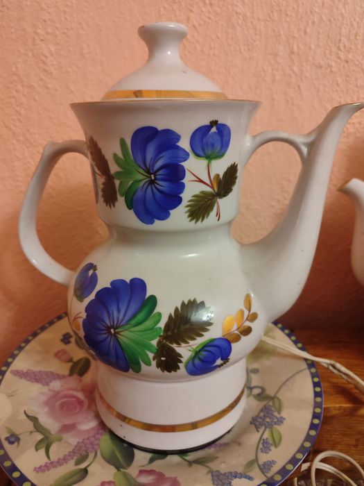 Электро кофеварка чайник СССР. Керамический