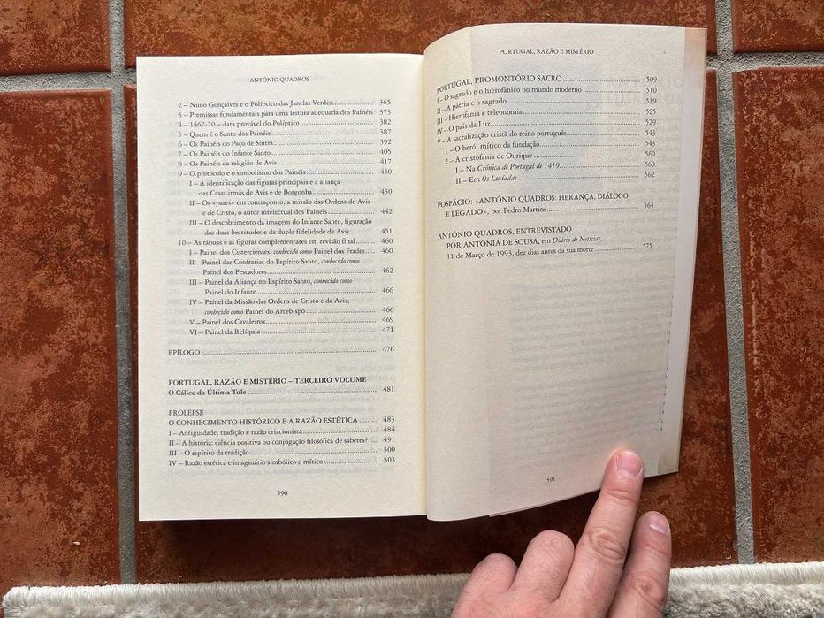 Livro Portugal, Razão e Mistério (A Trilogia) António Quadros