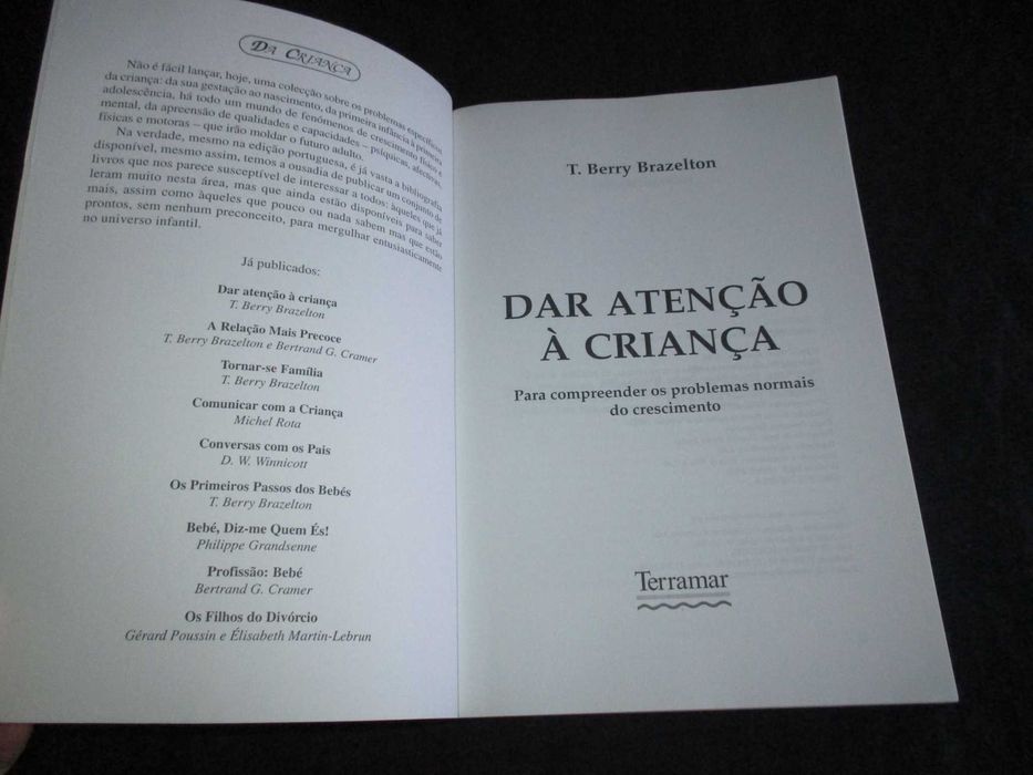 Livro Dar Atenção à Criança T. Berry Brazelton
