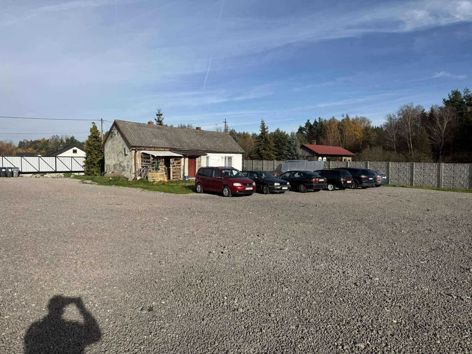 DZIAŁKA 1.38ha  \\ plac ogrodzony 2400m2 utwardzony z domem brama 9m