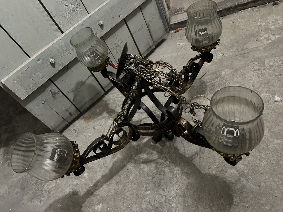 Żyrandol lampa wisząca PRL