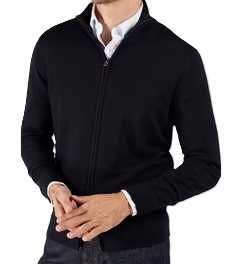THESE GLORY DAYS T Bertil Zip Cardigan 100% Merino Wool Męska Bluza L