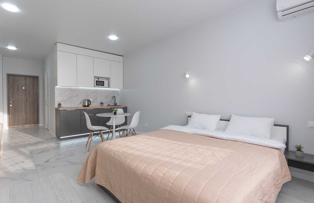 Затишна студія біля метро «Бориспільська», ЖК Олімпік Парк - подобово.