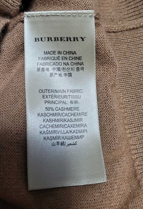 Свитер Burberry (кашемир/коттон)