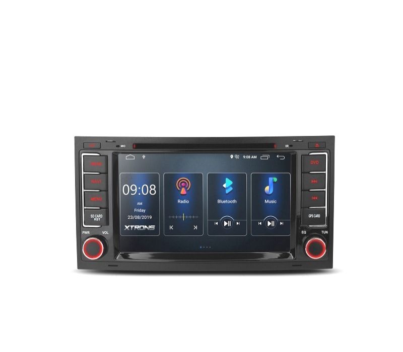 AUTO RÁDIO 7" ANDROID 12 OCTA-CORE MULTIMEDIA DVD GPS PARA VOLKSWAGEN VW TOUAREG MULTIVAN TRANSPORTER