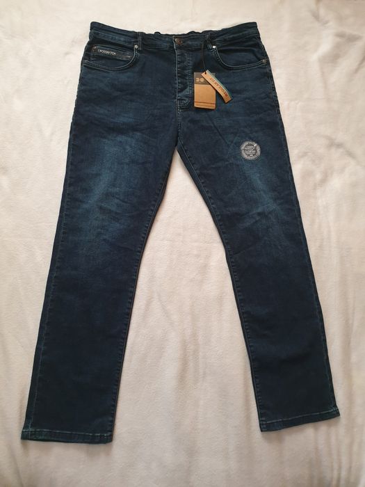 Джинси чоловічі класичні Crosshatch темно сині W38 L32