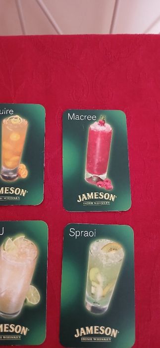 6 Cartas Jameson Irish Whiskey, novas