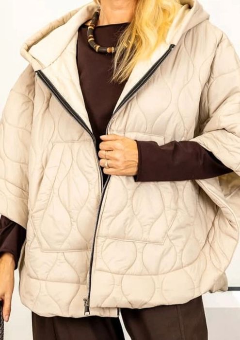 Nowa kurtka ponczo oversize Curinga włoska