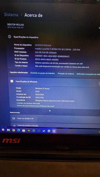 MSI GE73 Raider RGB 8RF64575425991041122