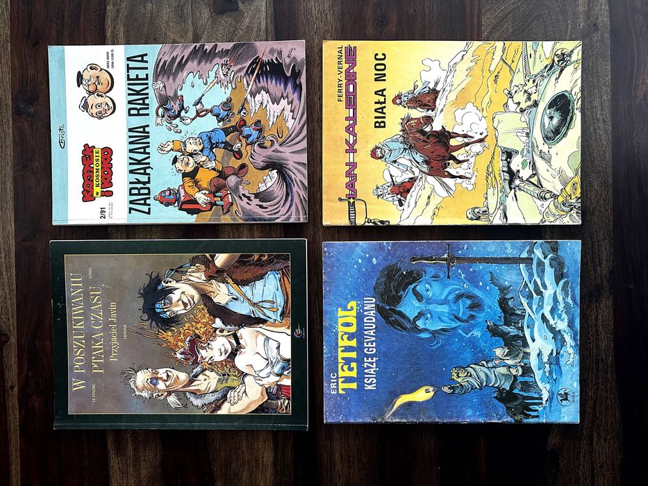 Komksy - zestaw: Kajtek i Koko, Tetfol, Ian Kaledine, Pelissa