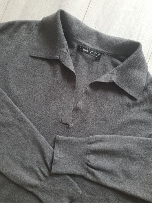 Sweter OYSHO r.36 grafitowy