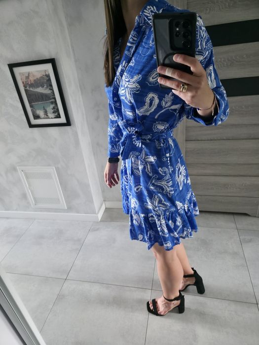 Niebieska sukienka Zara rozm. XS