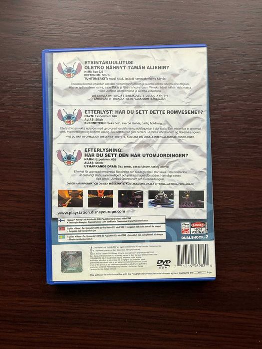 stitch experiment 626 ps2