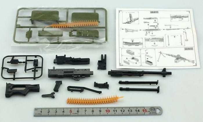 Пластиковая сборная модель оружия Масштаб 1:6 Автомат пулемет винтовка